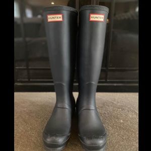 Navy Hunter Boots